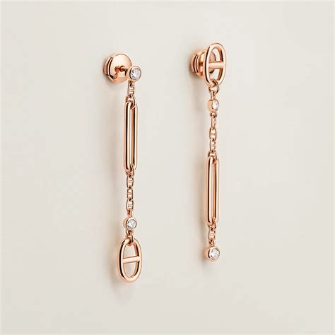 hermes chaos earrings|Jewelry and watches Gold jewelry .